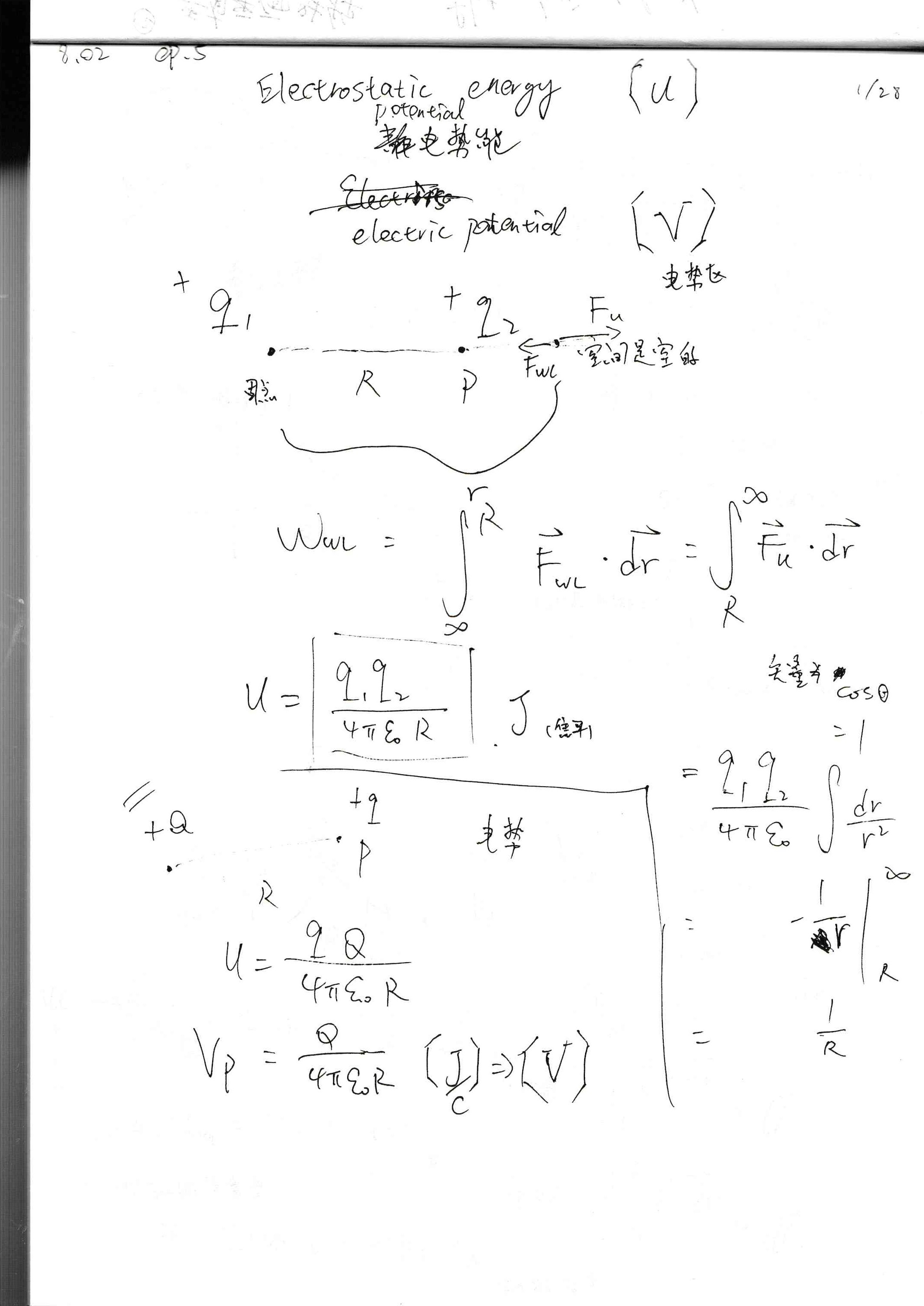 Notes for 8.02x MIT Physics II Electricity and Scale's Blog